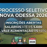 Edital Nova Odessa 2026